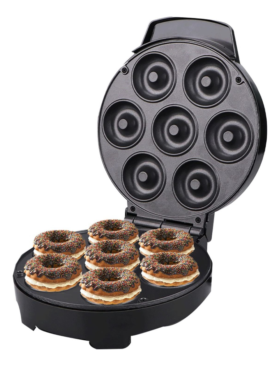MINI MAQUINA DONUTS ANTIADHERENTE 1000W COCINA HORNEA LAU - 1