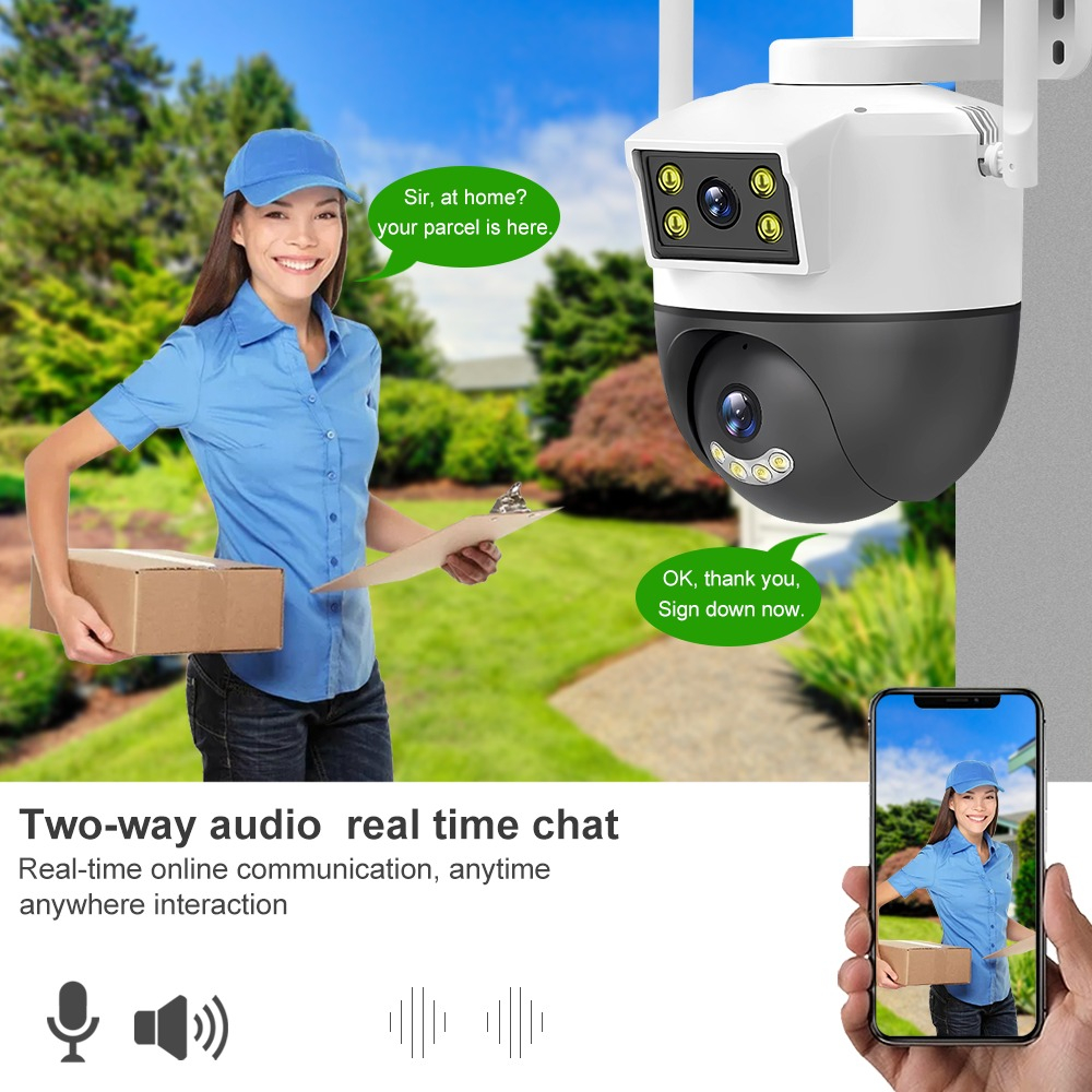 CAMARA SEGURIDAD FIVEONE DOBLE LENTE WIFI HOGAR INTERIOR LAU - 8
