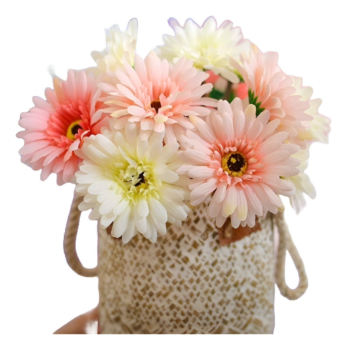 MARGARITAS ARTIFICIALES DECORATIVAS GERBERA SET DE 3 JHN - 2