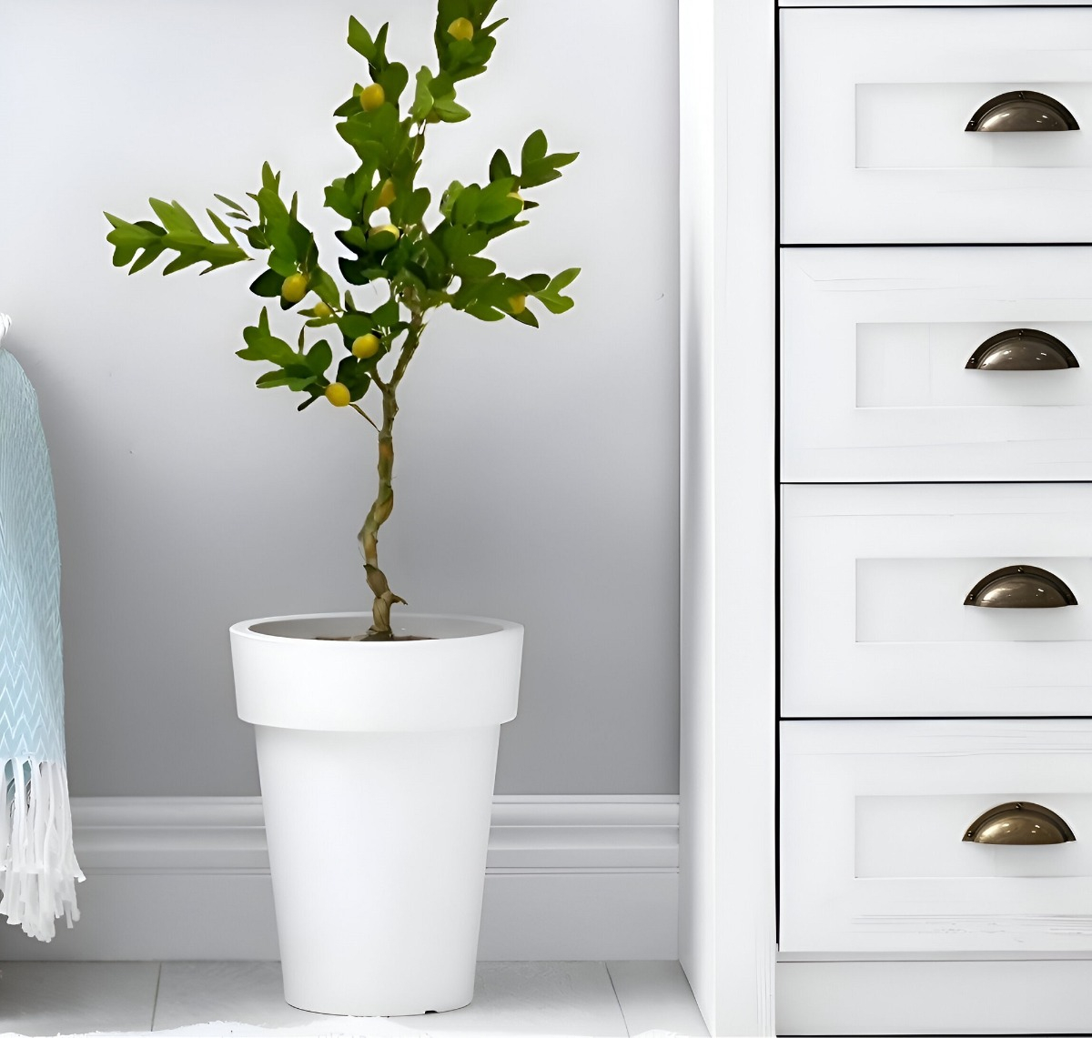 ÁRBOL LIMÓN ARTIFICIAL VERDE DECORACIÓN MODERNA 120CM JHN - 3