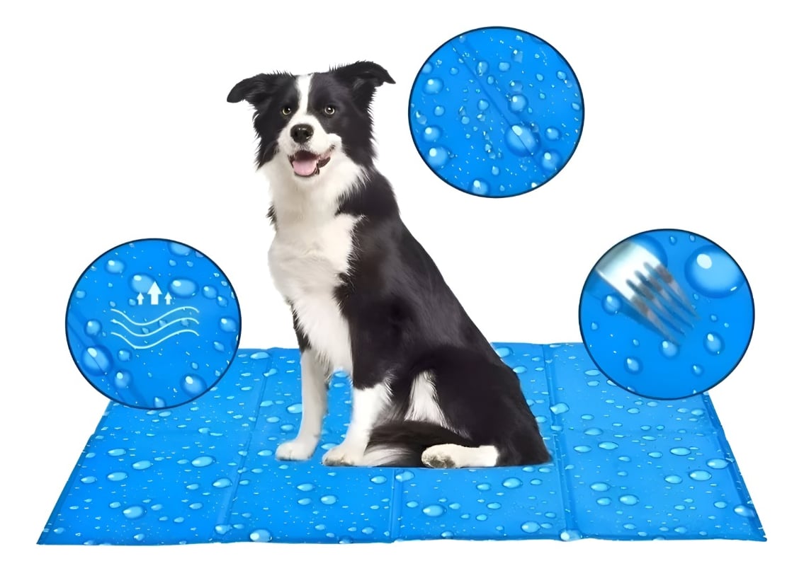 MANTA REFRESCANTE GEL FRÍO MASCOTAS TALLA XL 96X81CM JHN - 8