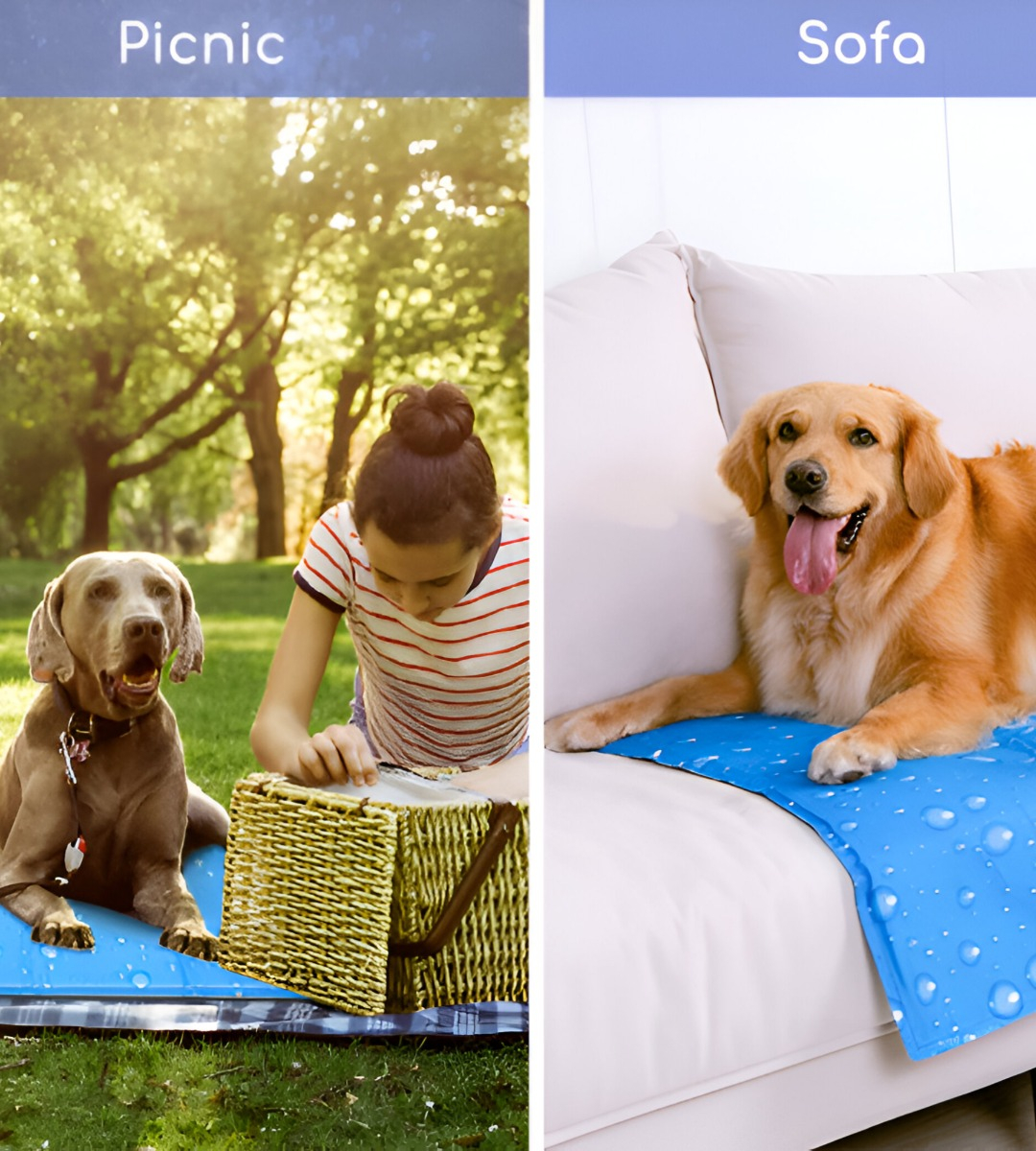 MANTA REFRESCANTE GEL FRÍO MASCOTAS TALLA XL 96X81CM JHN - 10