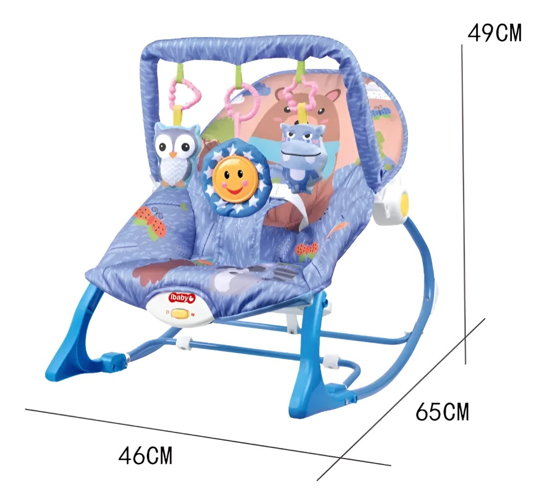 SILLA BEBÉ COLUMPIO GIMNASIO MECEDORA MUSICAL PLEGABLE JHN - 2