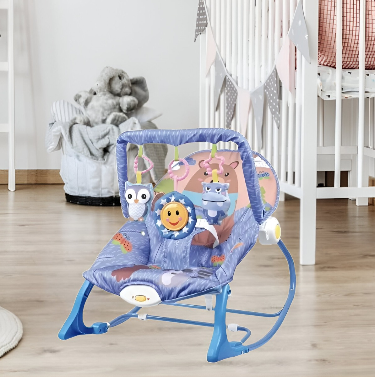 SILLA BEBÉ COLUMPIO GIMNASIO MECEDORA MUSICAL PLEGABLE JHN - 3