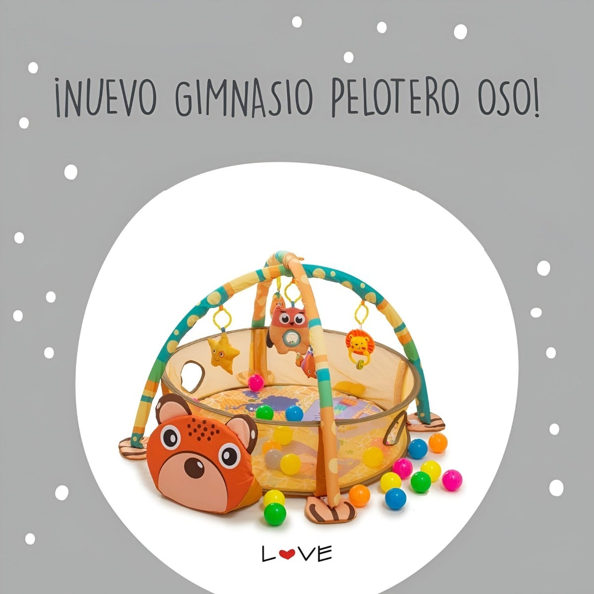 GIMNASIO PISCINA PELOTAS MULTICOLOR BEBÉ INFANTIL ESTIMULACIÓN JHN - 5