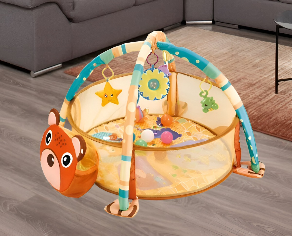 GIMNASIO PISCINA PELOTAS MULTICOLOR BEBÉ INFANTIL ESTIMULACIÓN JHN - 8