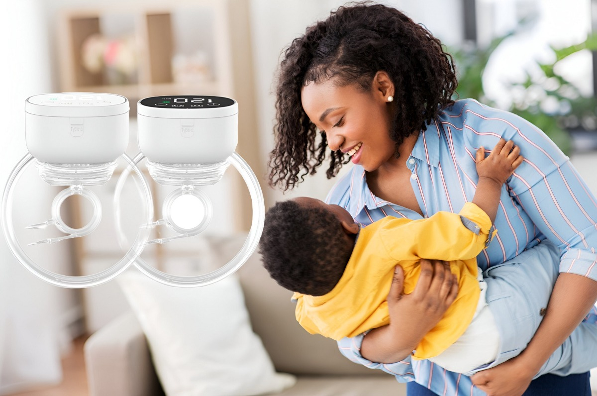 EXTRACTOR LECHE SACALECHE MATERNA DOBLE PORTÁTIL LED JHN MULTICOLOR - 5