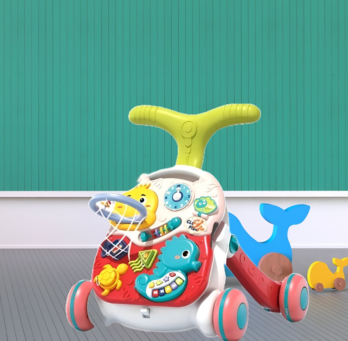 ANDADOR MULTIFUNCIONAL BEBÉ TECLADO MUSICAL EDUCATIVO JHN - 8