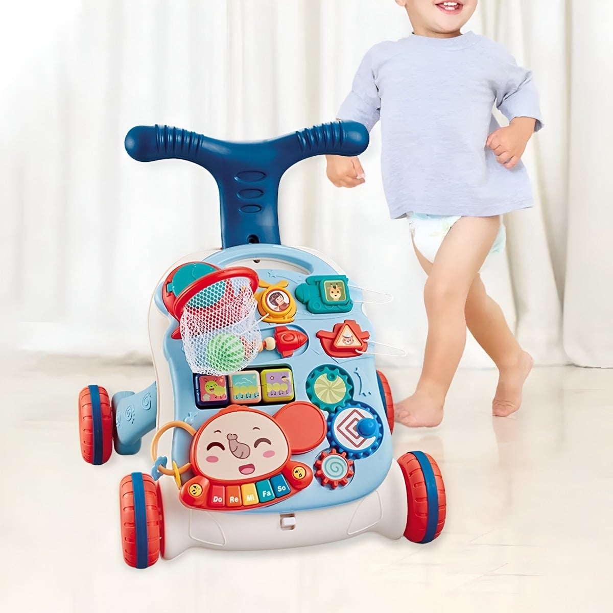 ANDADOR MULTIFUNCIONAL APRENDIZAJE BEBÉS 5EN1 MUSICAL JHN - 4