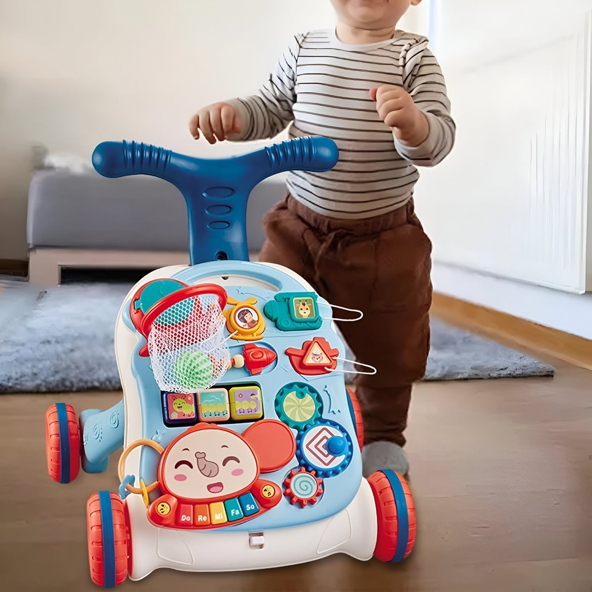 ANDADOR MULTIFUNCIONAL APRENDIZAJE BEBÉS 5EN1 MUSICAL JHN - 5