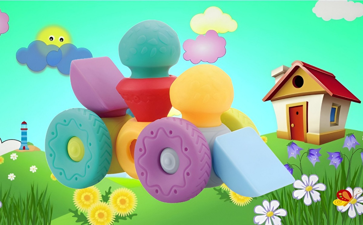 BLOQUES CONSTRUCCIÓN JUGUETE MULTICOLOR TRIDIMENSIONAL EDUCACIÓN JHN - 8