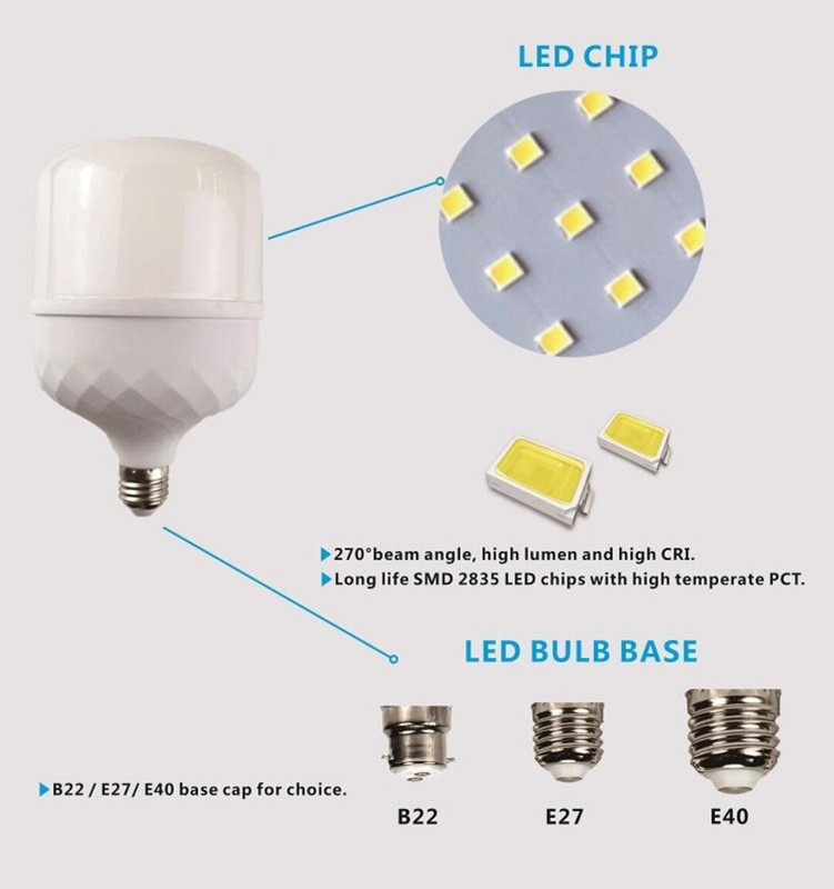 SET 4 BOMBILLA LED LUZ BLANCA 38W HOGAR ILUMINACION SALA LAU - 4