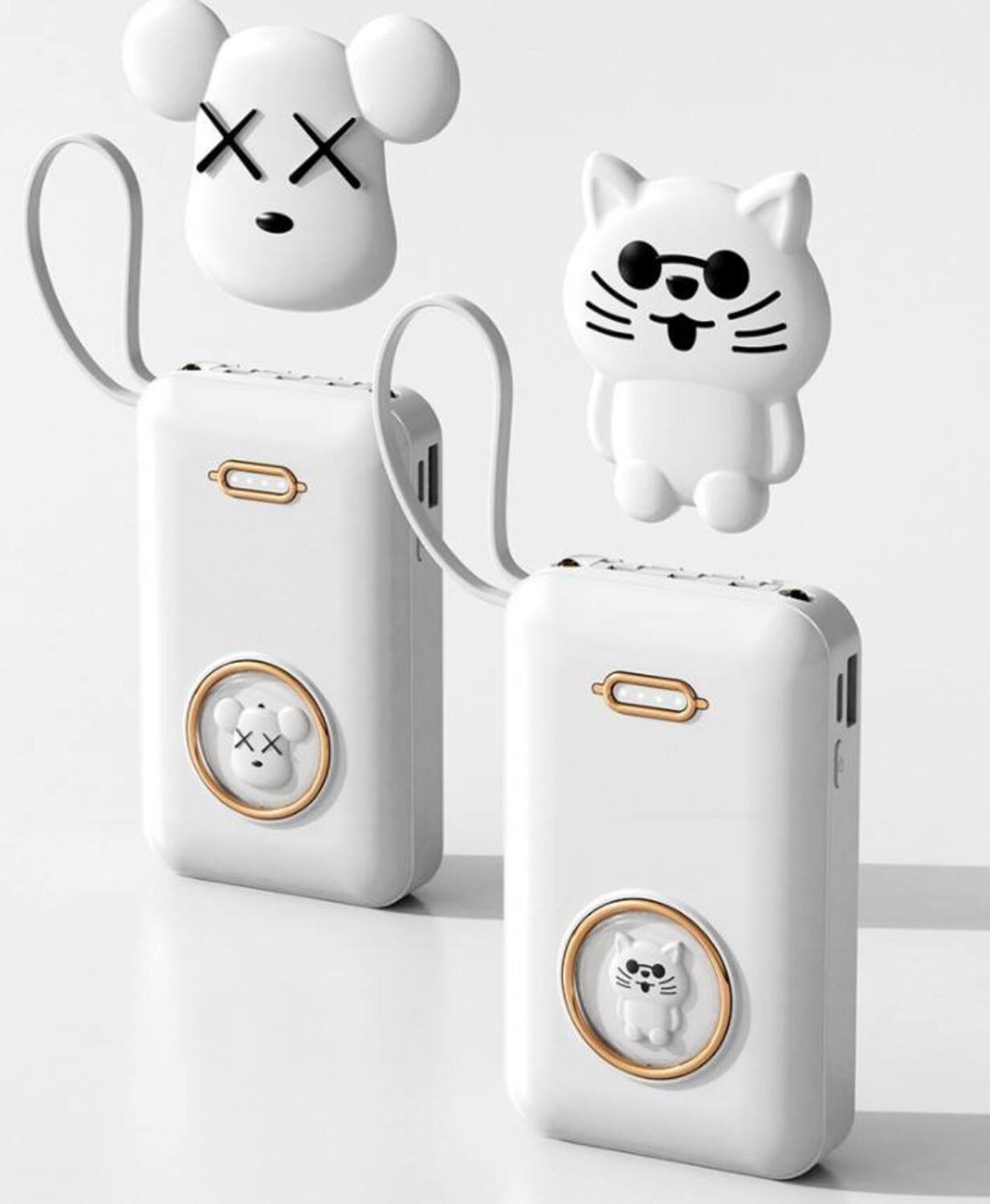 CARGADOR POWER BANK CARTOON BATERIA PORTATIL USB LAU - 2