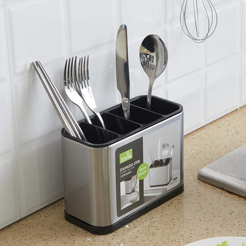 SET 2 ORGANIZADOR CUBIERTOS ESCURRIDOR UTENSILIOS COCINA LAU - 7