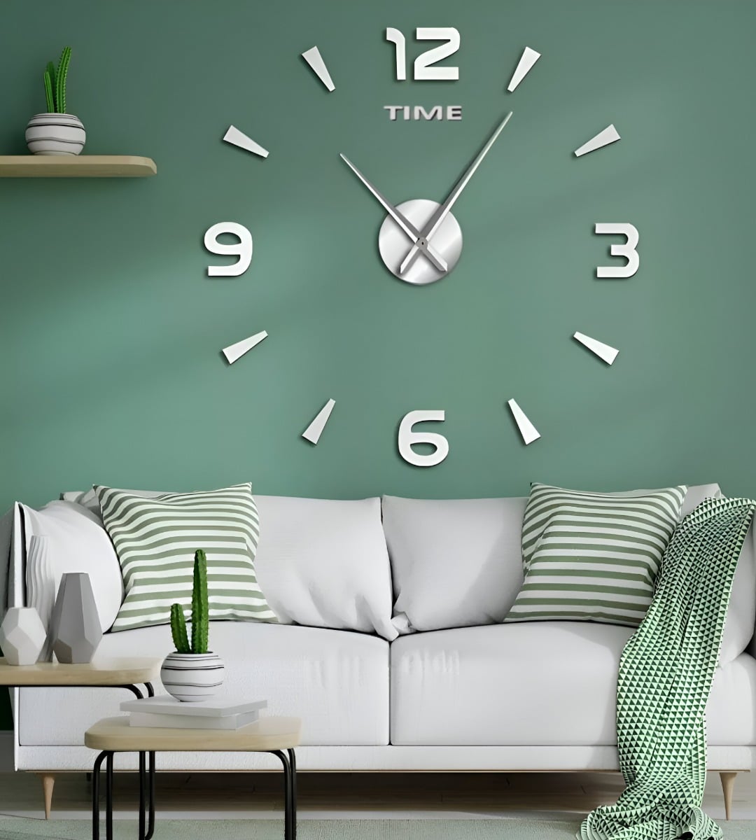 RELOJ PARED 3D ACRÍLICO GRANDE MODERNO DECORACIÓN HOGAR JHN - 2