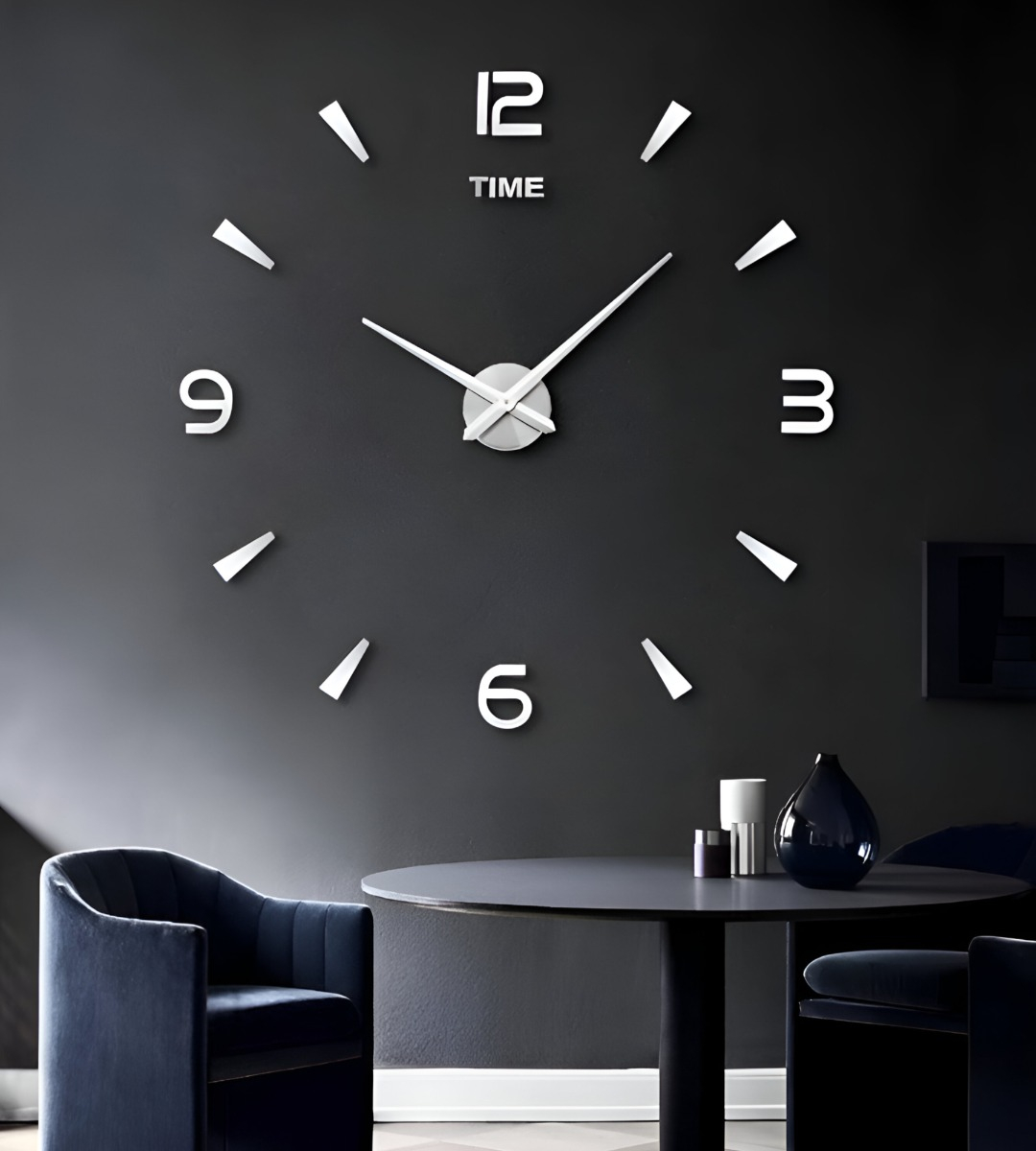 RELOJ PARED 3D ACRÍLICO GRANDE MODERNO DECORACIÓN HOGAR JHN - 4