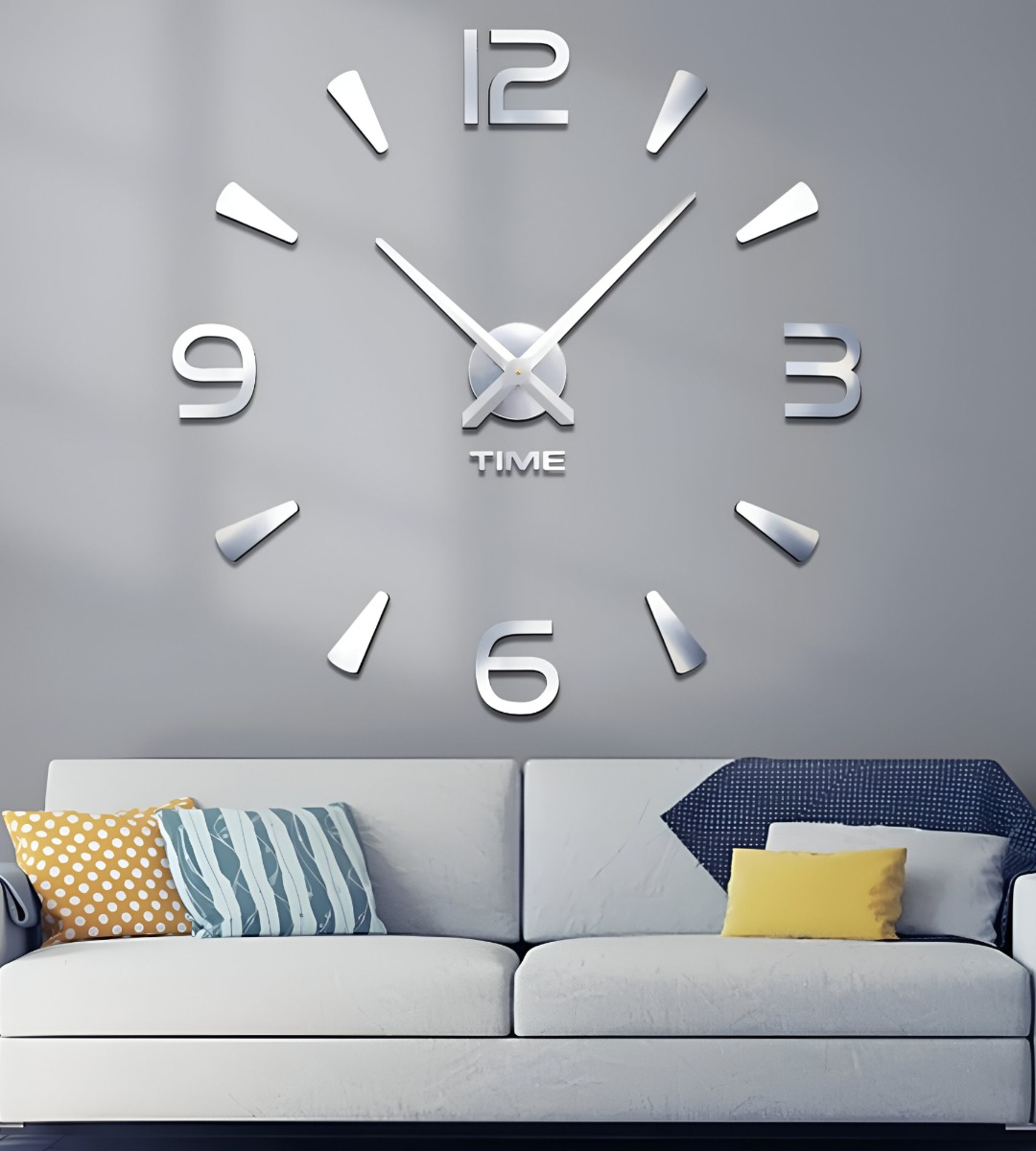 RELOJ PARED 3D ACRÍLICO GRANDE MODERNO DECORACIÓN HOGAR JHN - 8