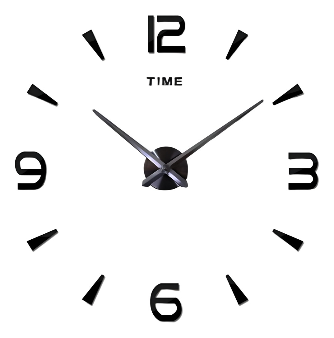 RELOJ PARED GRANDE MODERNO 3D ACRÍLICO DECORACIÓN HOGAR JHN - 1