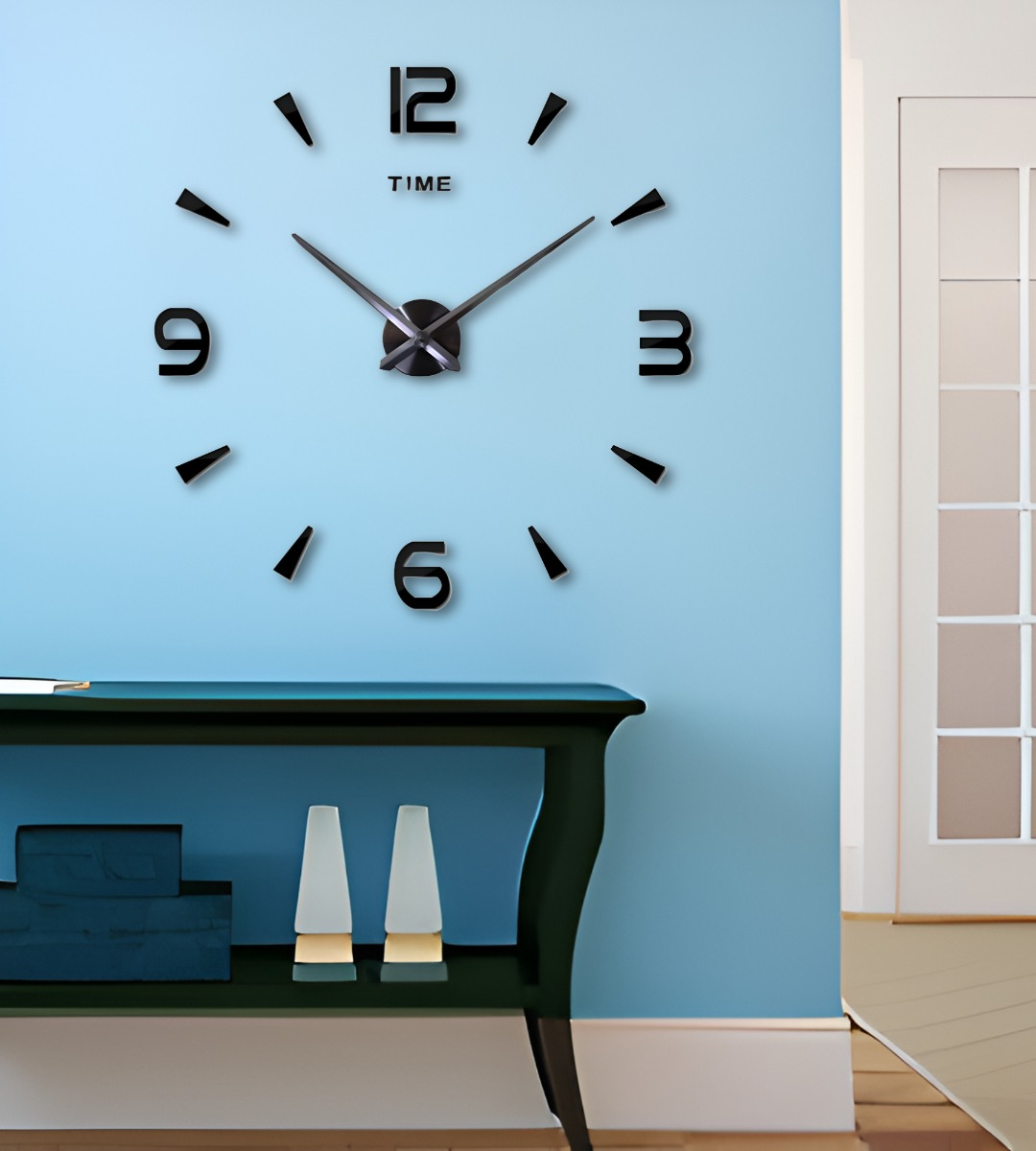 RELOJ PARED GRANDE MODERNO 3D ACRÍLICO DECORACIÓN HOGAR JHN - 2
