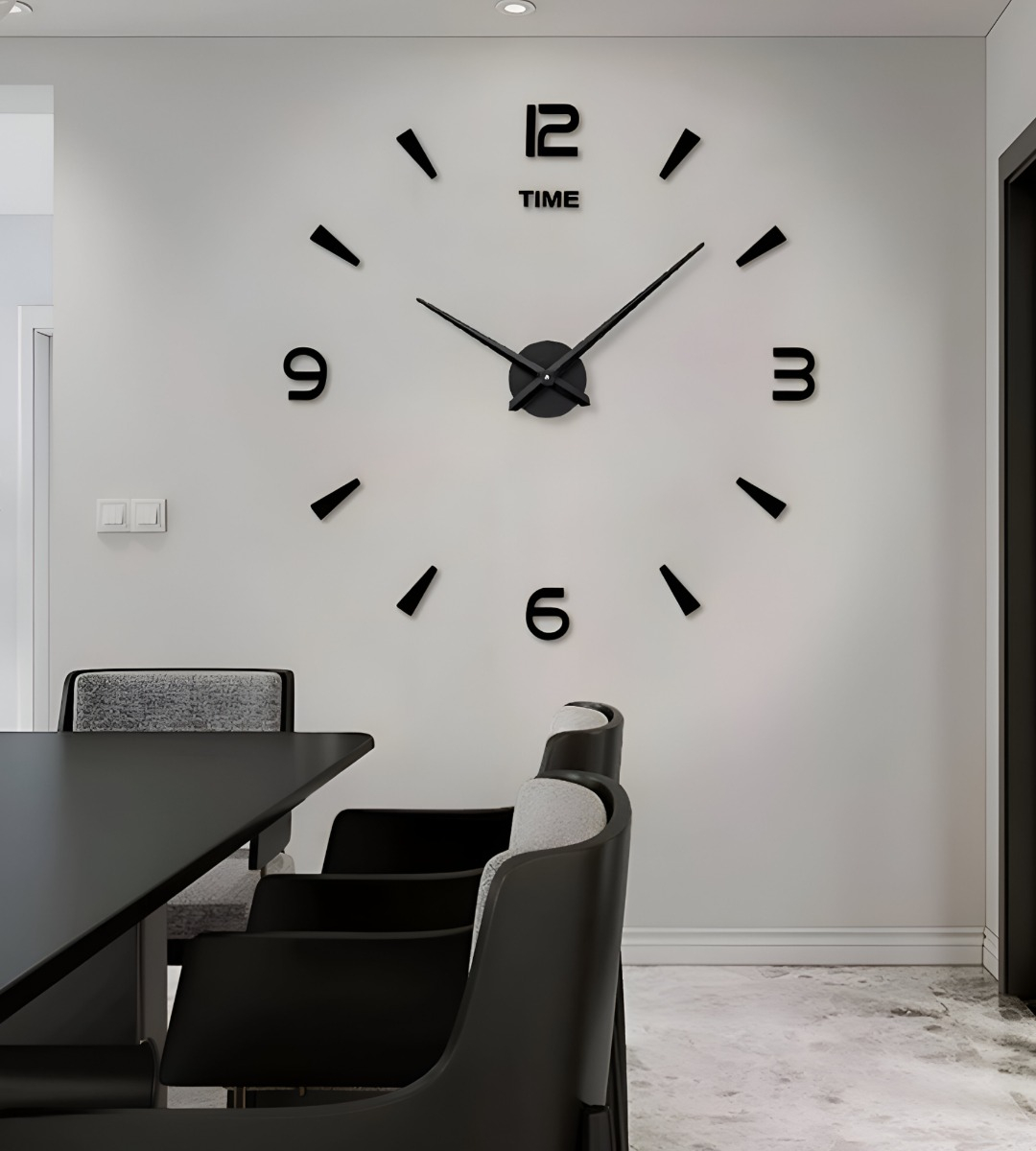 RELOJ PARED GRANDE MODERNO 3D ACRÍLICO DECORACIÓN HOGAR JHN - 4
