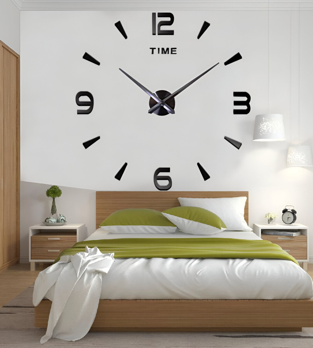 RELOJ PARED GRANDE MODERNO 3D ACRÍLICO DECORACIÓN HOGAR JHN - 5