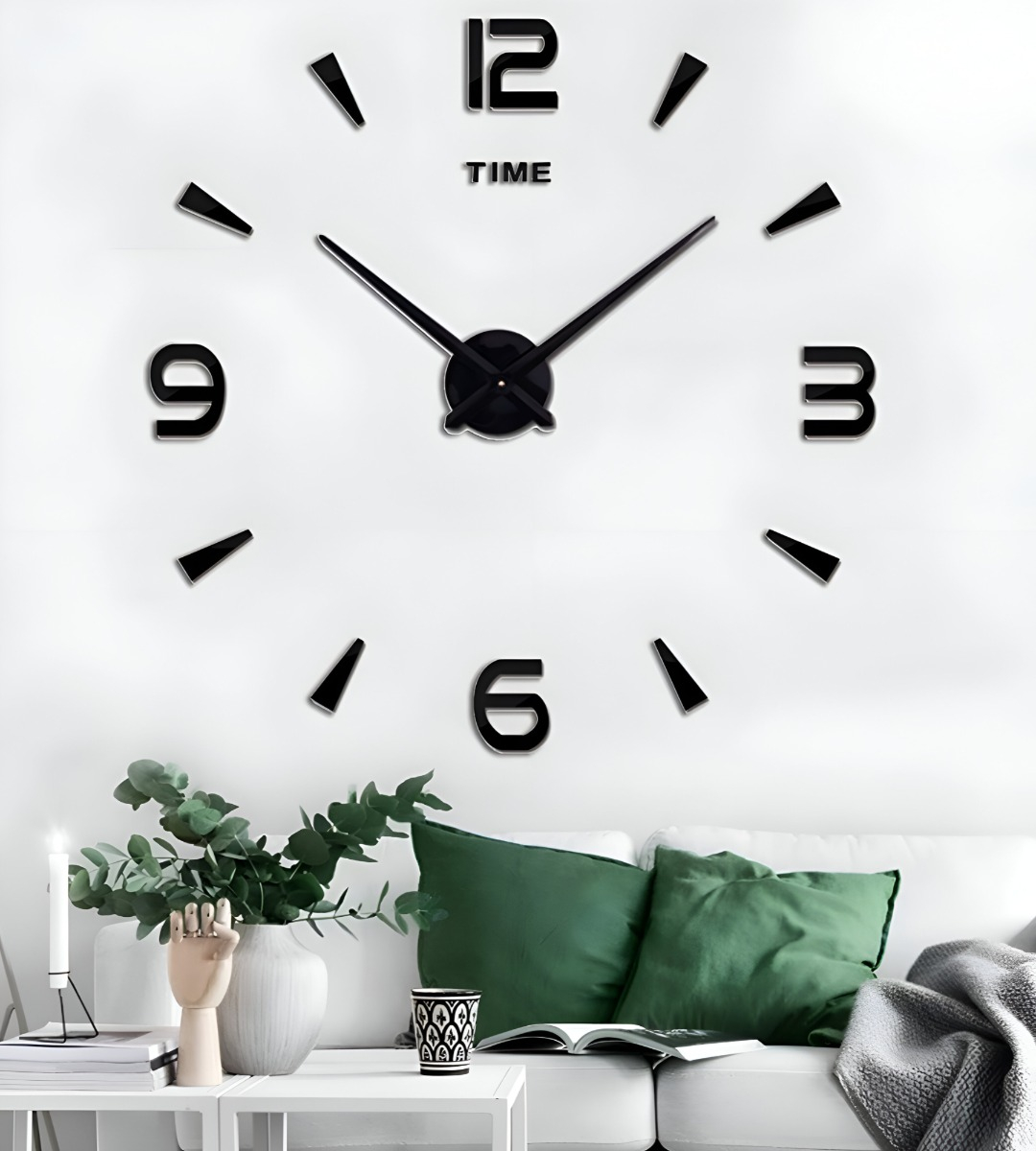RELOJ PARED GRANDE MODERNO 3D ACRÍLICO DECORACIÓN HOGAR JHN - 6