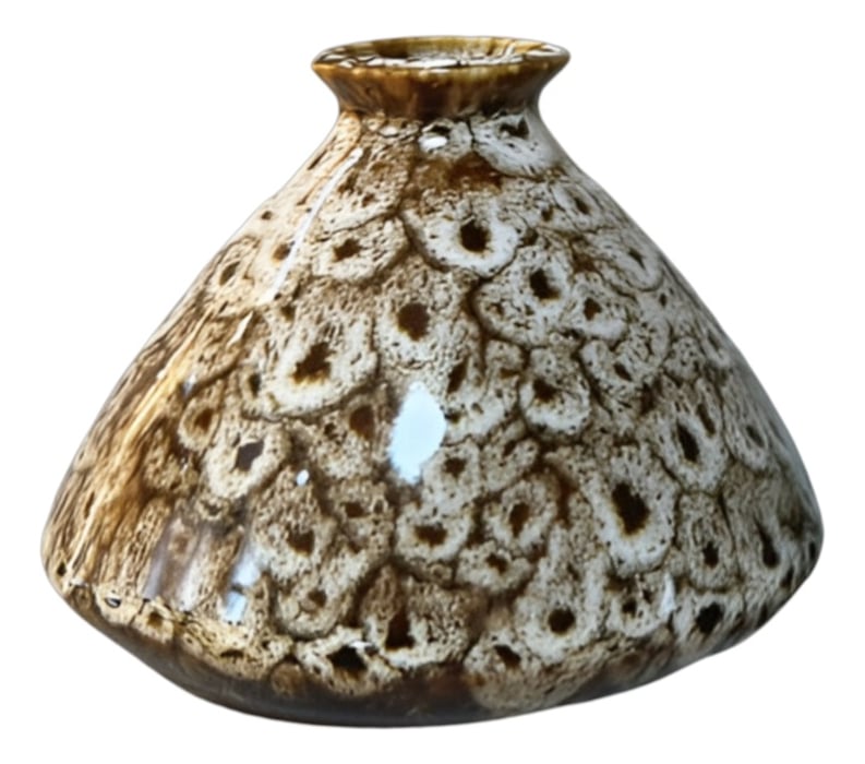 SET 3 FLORERO JARRÓN MINI FLORAL DECORATIVO CERÁMICA JHN - 1