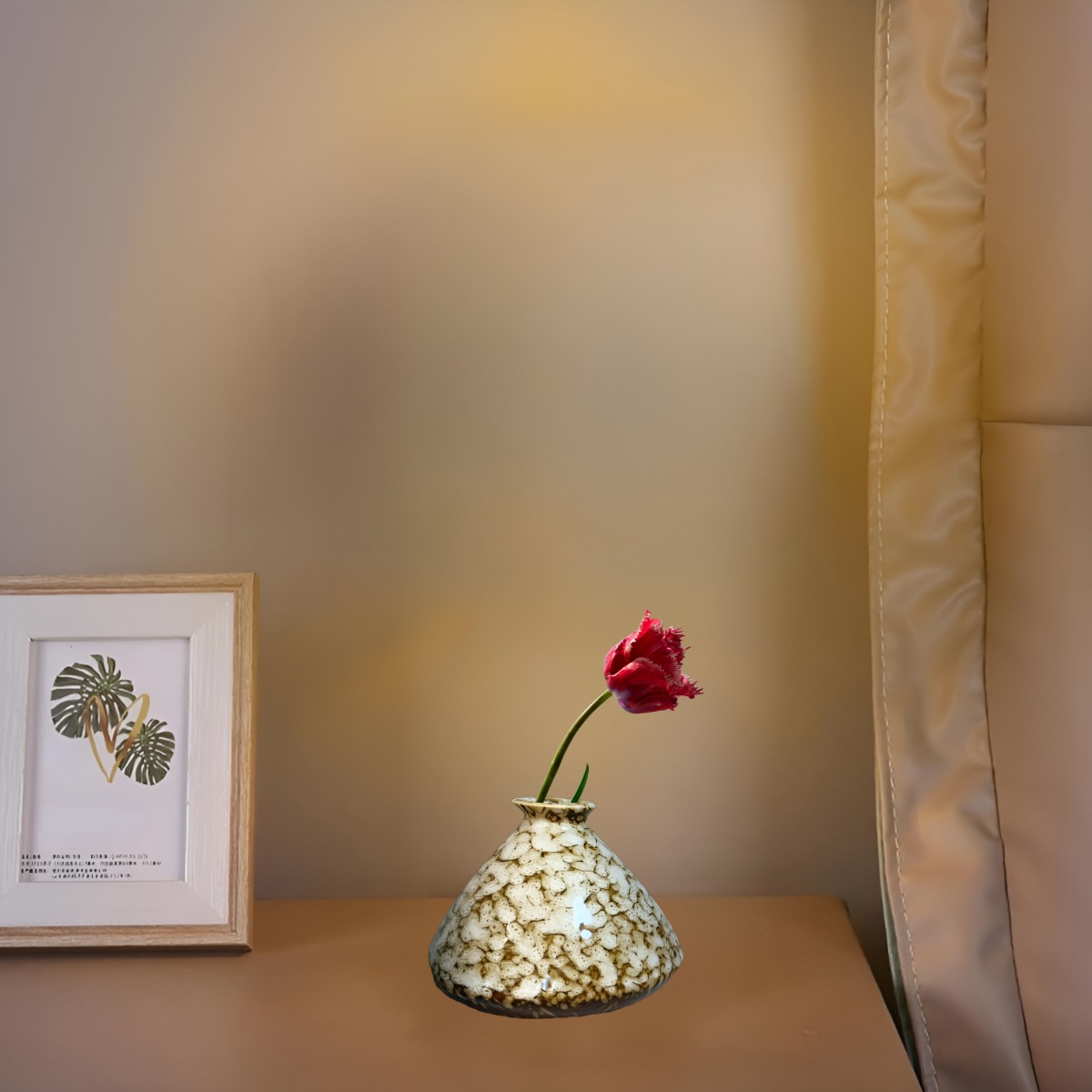 SET 3 FLORERO MINI JARRÓN CERÁMICA FLORAL DECORATIVO JHN - 8