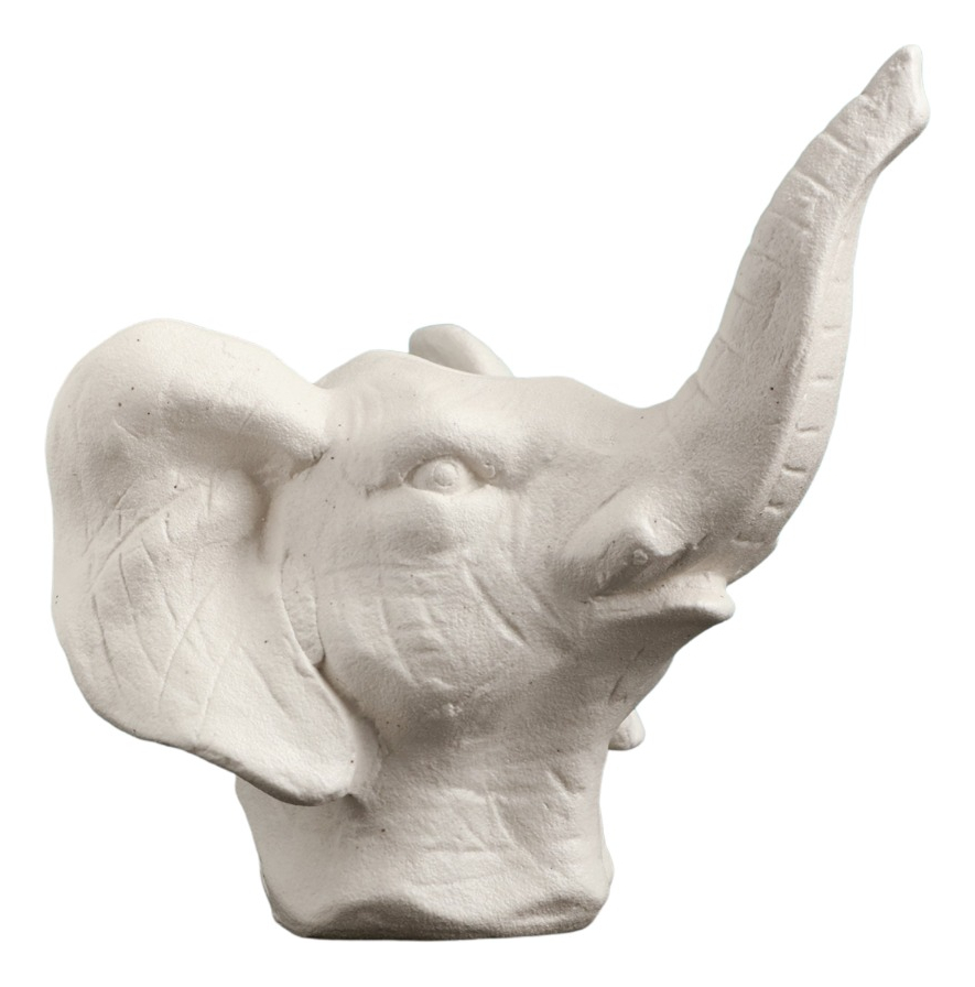 MACETA CERÁMICA ELEFANTE BLANCO DECORACIÓN JHN - 1