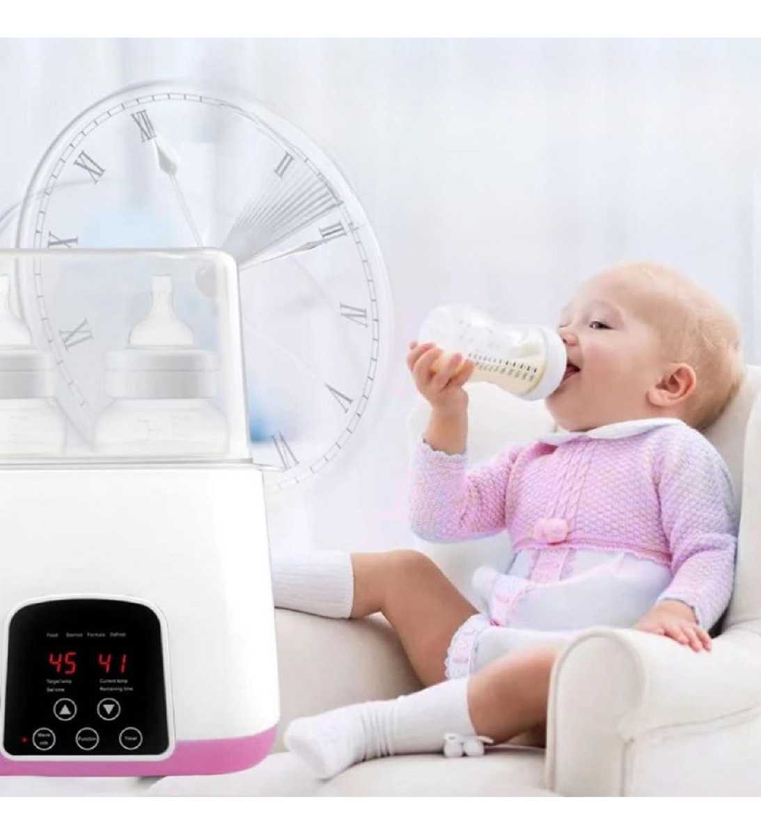 CALIENTA MAMADERA BIBERON ESTERILIZADOR BEBES LAU MULTICOLOR - 5