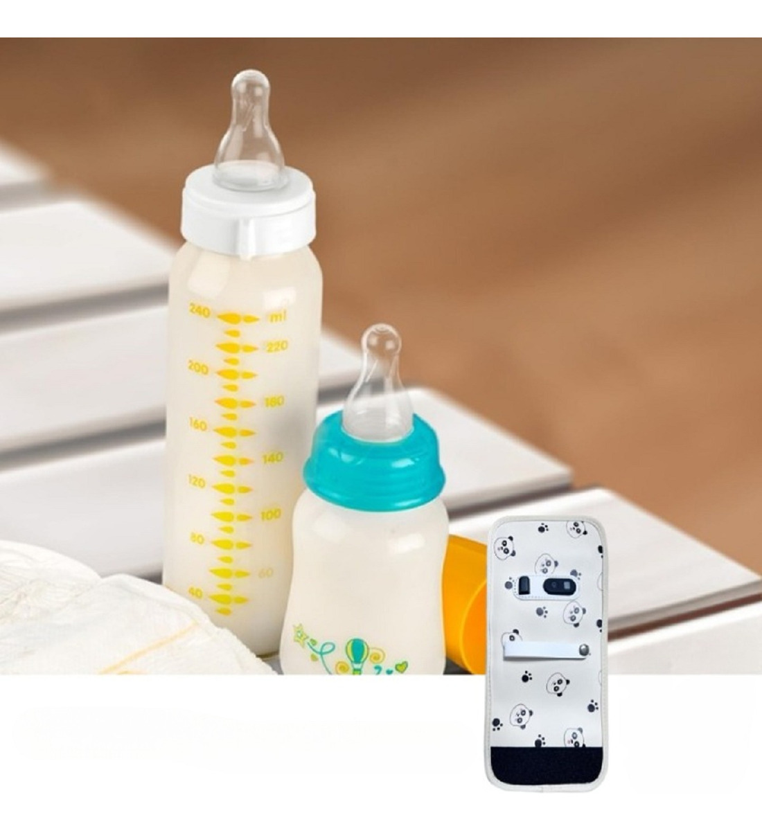 CALIENTA MAMADERA BIBERON PORTATIL TEMPERATURA BEBE LAU MULTICOLOR - 7