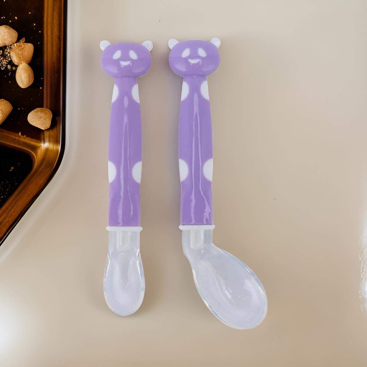 SET 3 CUCHARAS ENTRENAMIENTO BEBES COCINA LAU MULTICOLOR SILICONA - 9
