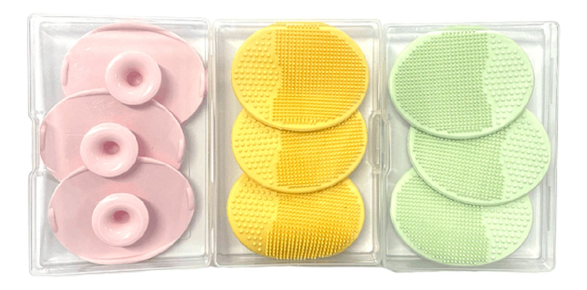 SET 4 CEPILLOS SILICONA CABEZA EXFOLIACION LIMPIEZA BEBE LAU - 1