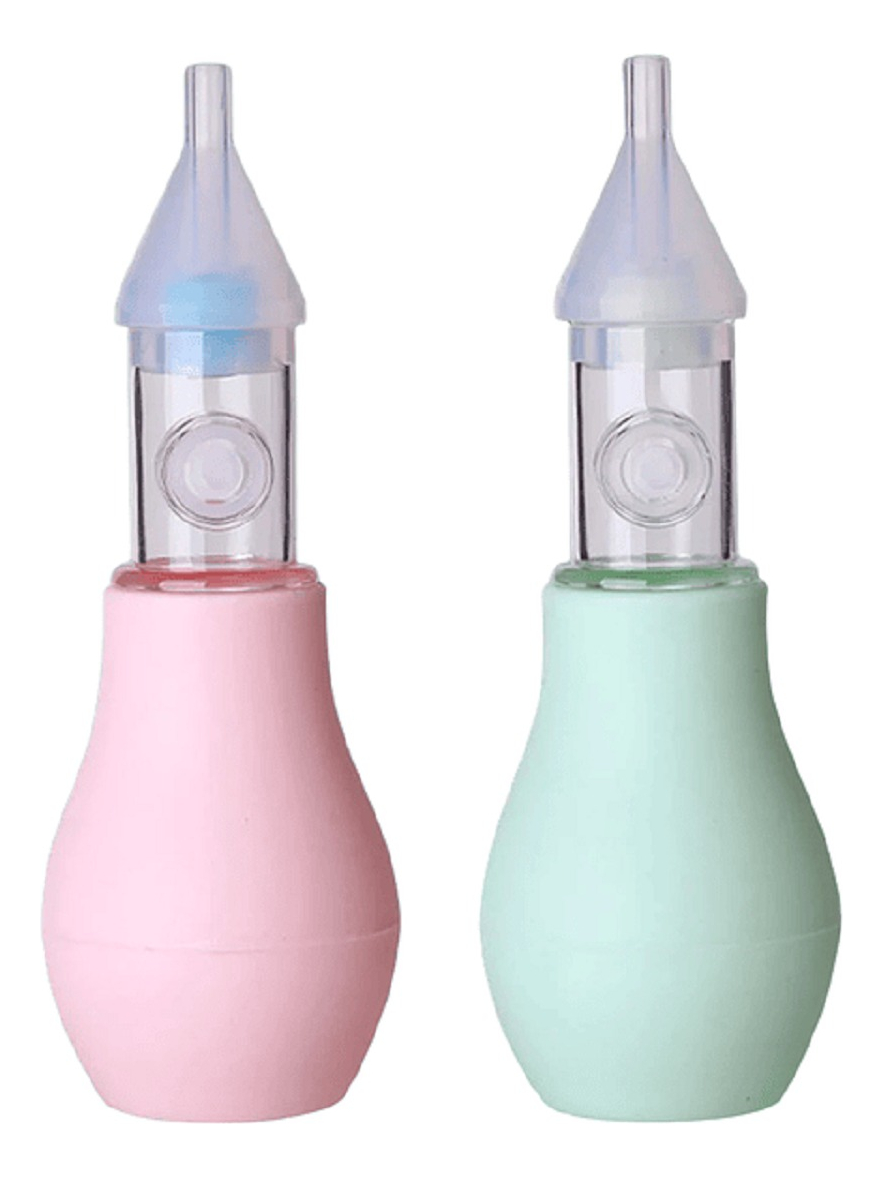 SET 5 ASPIRADOR NASAL LIMPIADOR NARIZ PRACTICO BEBES LAU - 1