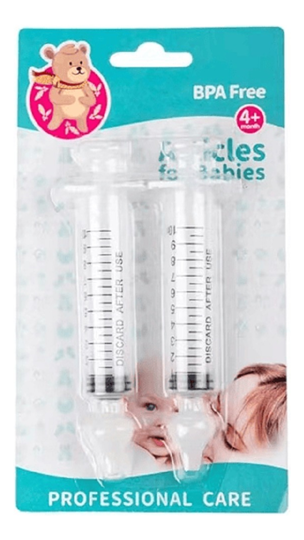 SET 7 ASPIRADOR NASAL FORMA JERINGA NIÑOS BEBES LAU - 1
