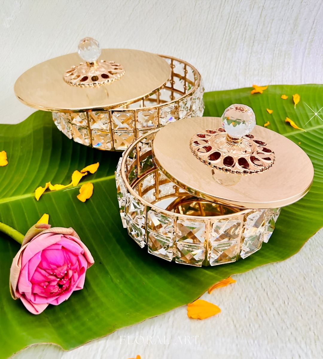 SET 3 JOYERO ALMACENAMIENTO CRISTAL CREATIVO ORGANIZADOR JHN - 4