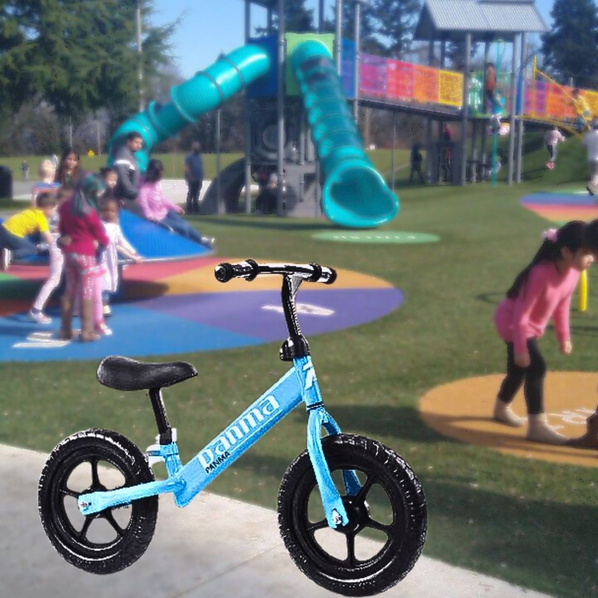 JUGUETE BICICLETA EQUILIBRIO NIÑOS SIN PEDALES APRENDER LAU - 7