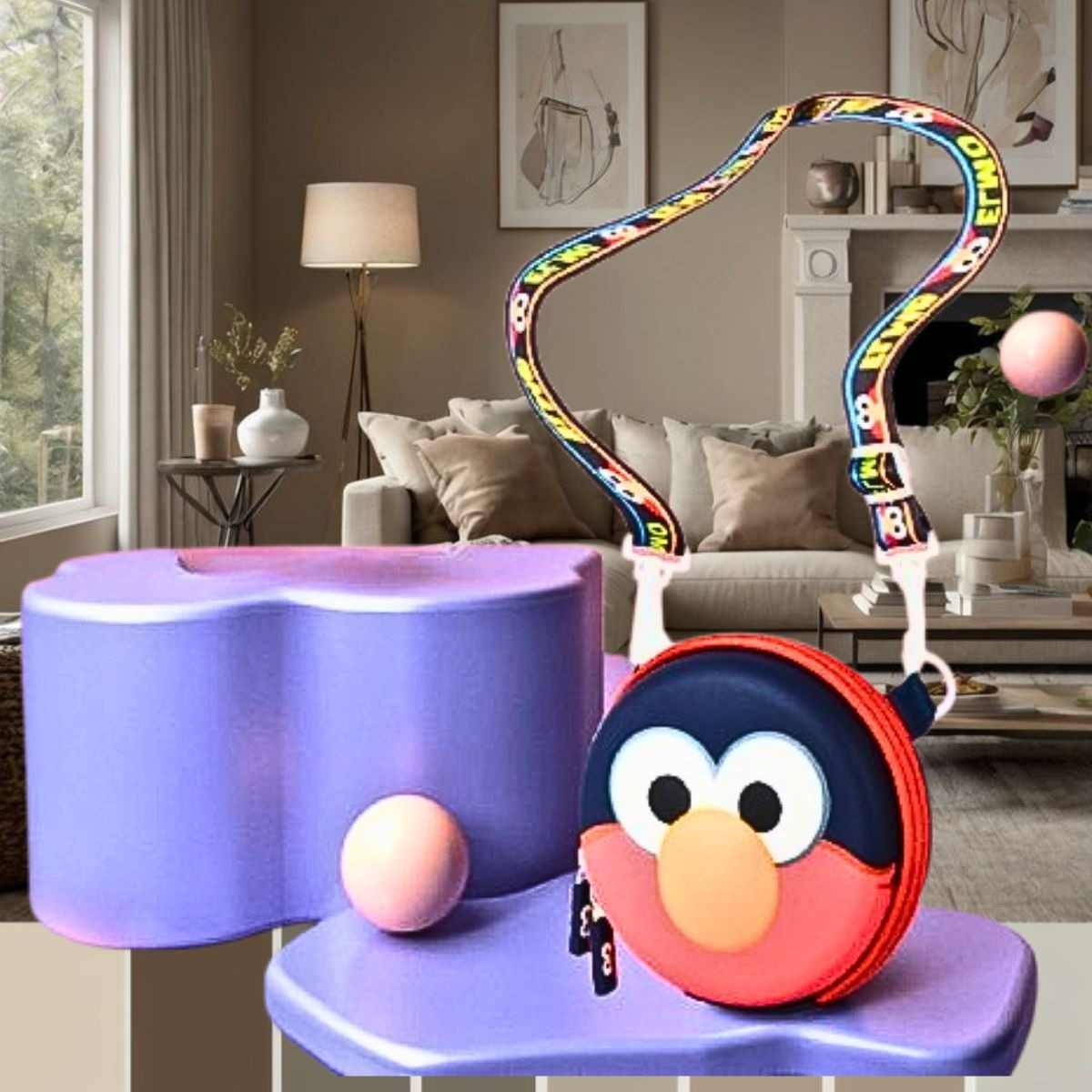 BILLETERA INFANTIL ELMO MODERNO SINTÉTICO PRACTICO NIÑA LAU - 9