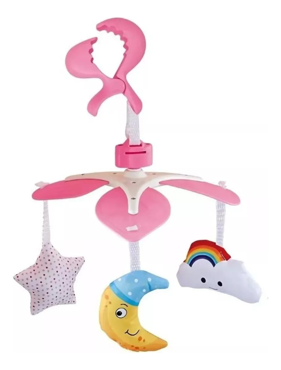 SONAJERO COLGANTE MUSICAL CUNA GIRATORIO DIVERTIDO BEBES LAU - 1