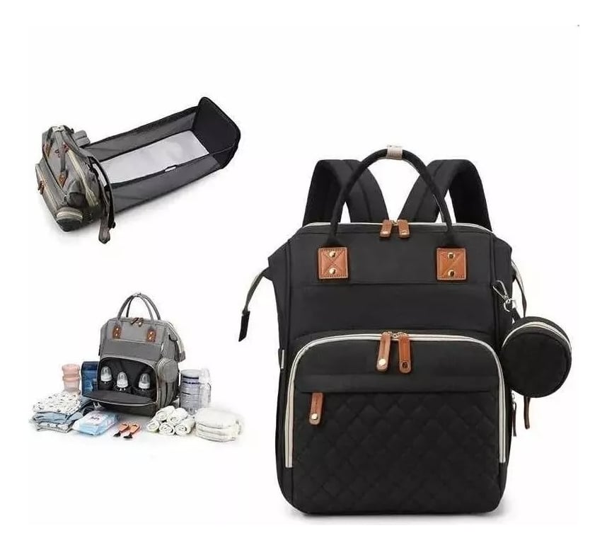 MOCHILA PAÑALERA PORTÁTIL VIAJE IMPERMEABLE MAMA BEBÉ LAU - 9
