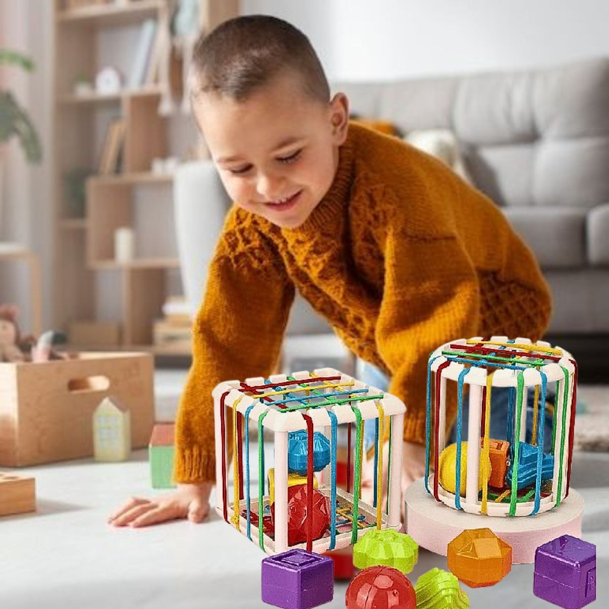 JUGUETE CUBO BLOQUES ROMPECABEZAS GRANDE BEBÉ LAU - 9