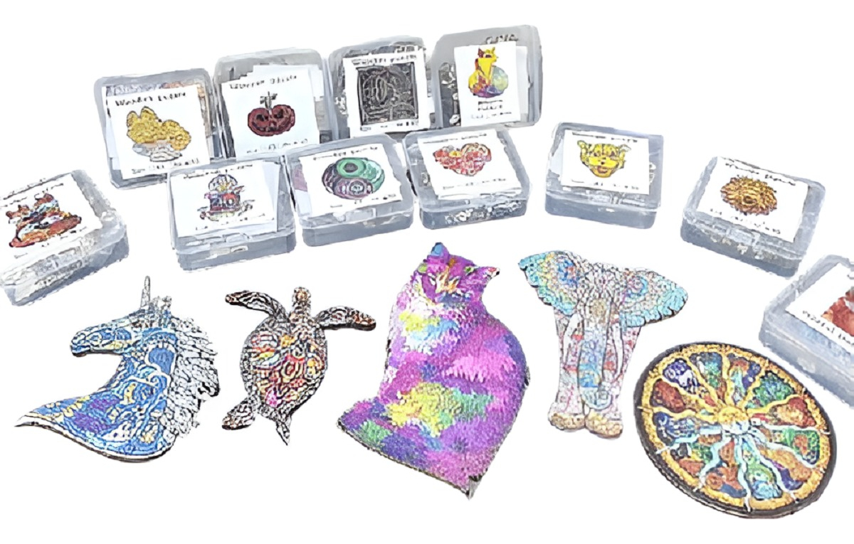 SET 4 PUZZLE ROMPECABEZA MADERA JUGUETE EDUCATIVO NIÑOS LAU - 1