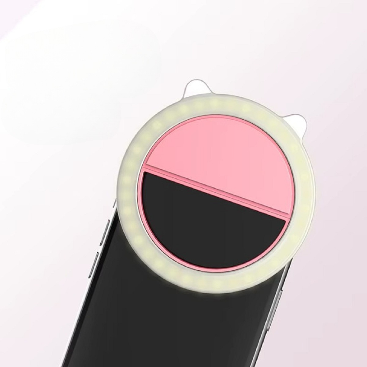 SET 4 ANILLO LUZ LED SELFIE DISEÑO OREJAS PORTÁTIL USB LAU - 6