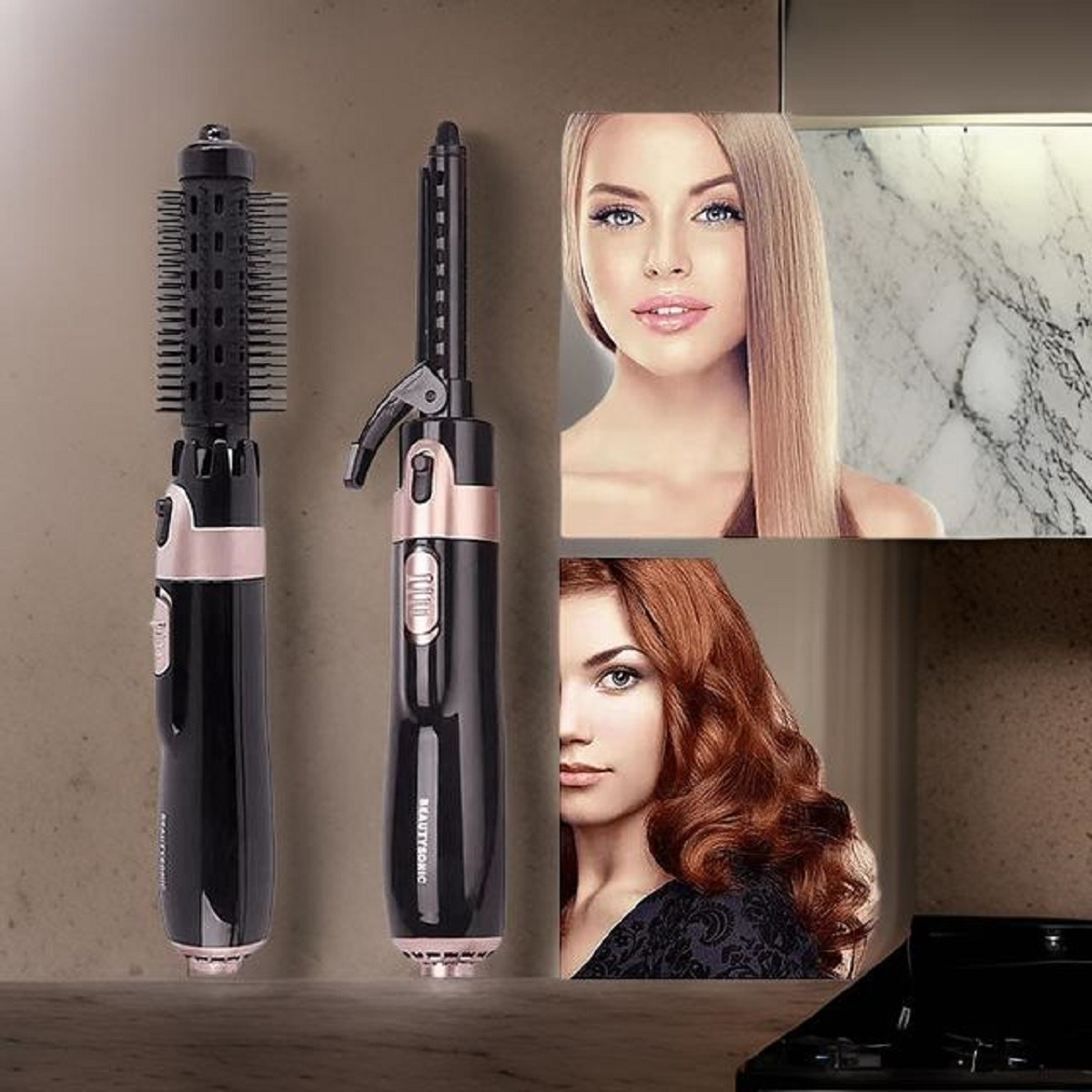 RIIZADOR CEPILLO SECADO 4EN1 PROFESIONAL BELLEZA MUJER LAU - 7