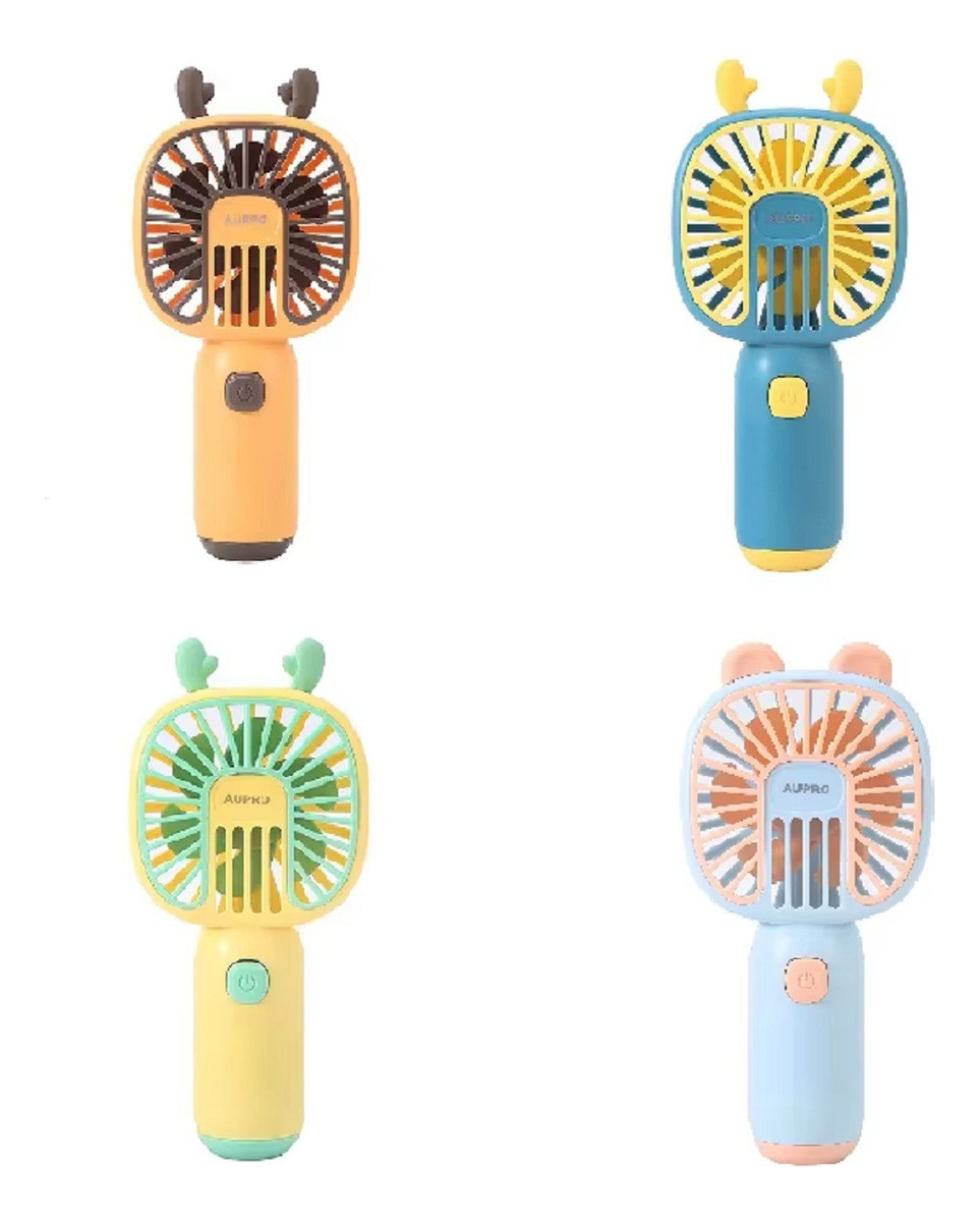 VENTILADOR MINI PORTATIL MANO KAWAII RECARGABLE USB LAU - 1