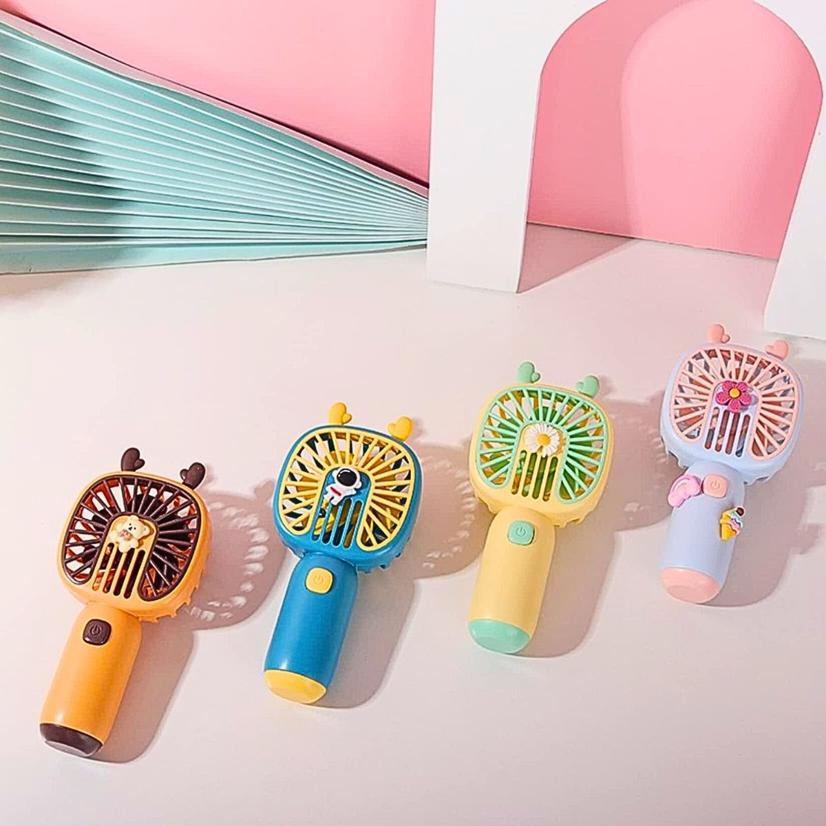 VENTILADOR MINI PORTATIL MANO KAWAII RECARGABLE USB LAU - 9