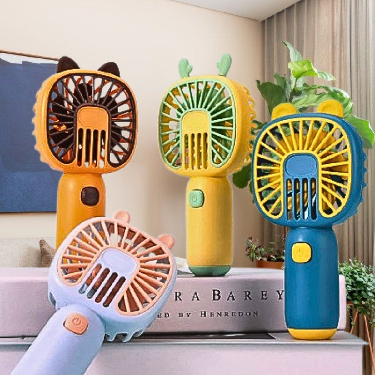 VENTILADOR MINI PORTATIL MANO KAWAII RECARGABLE USB LAU - 10