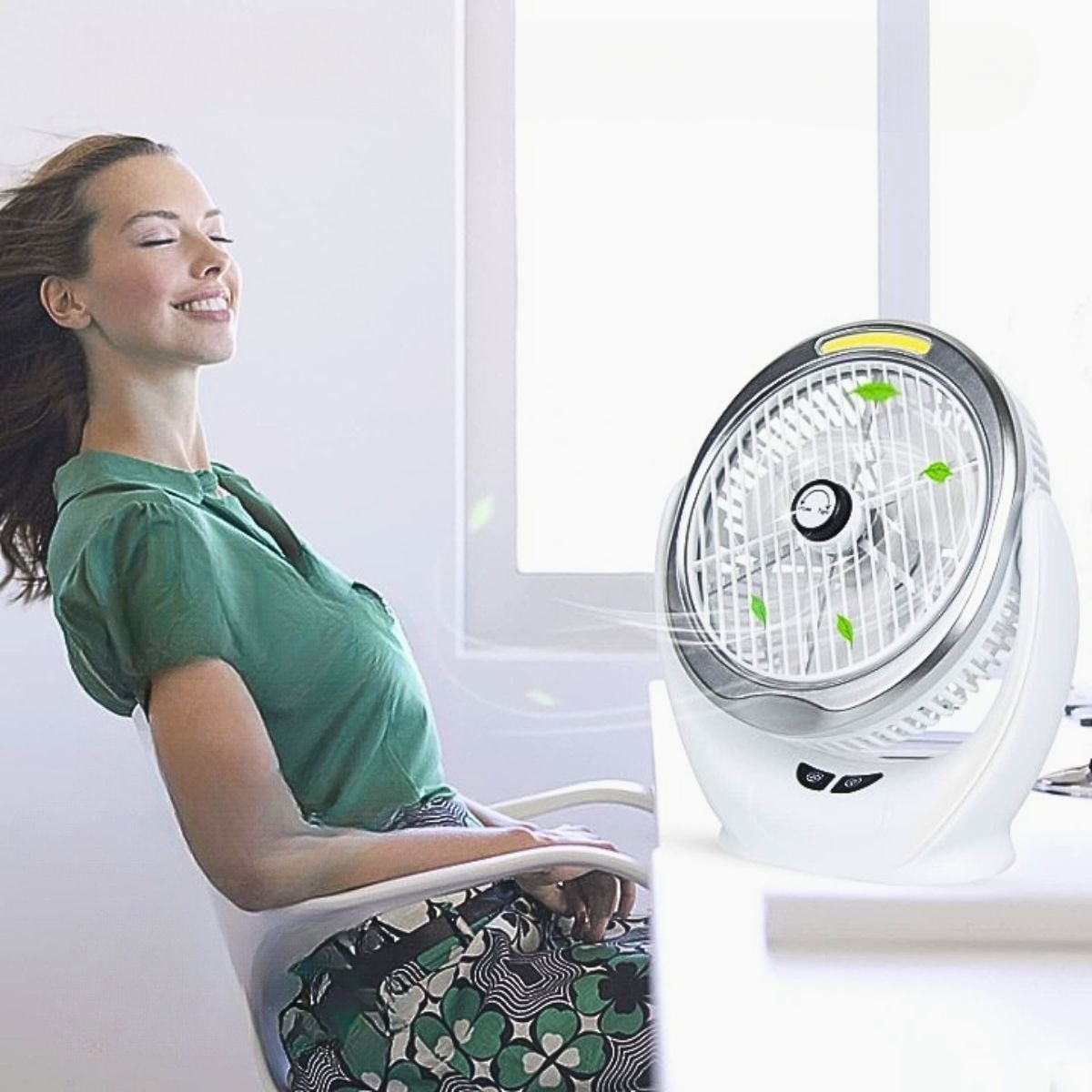 VENTILADOR ESCRITORIO PORTÁTIL USB 360° HOGAR VIAJE LAU - 3