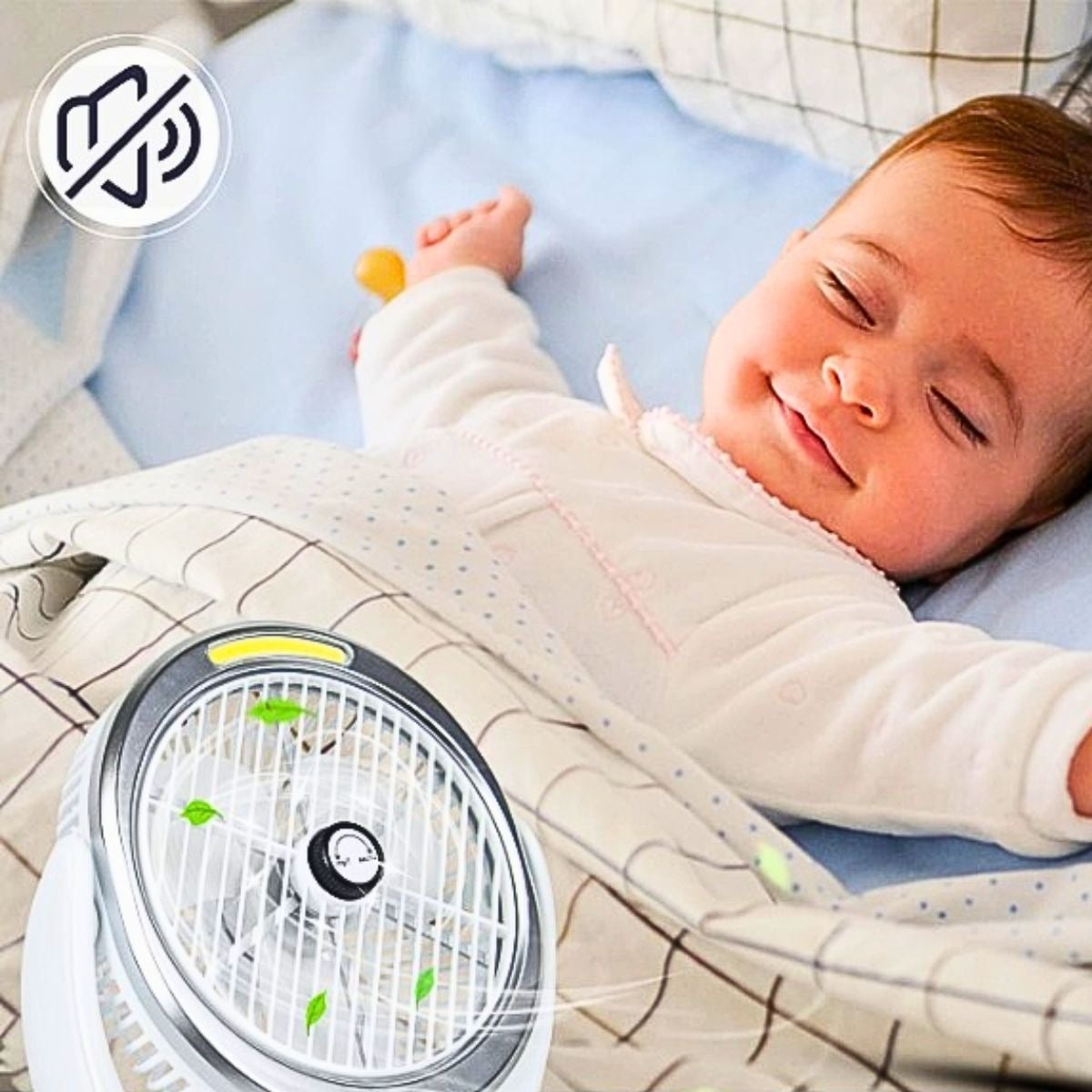VENTILADOR ESCRITORIO PORTÁTIL USB 360° HOGAR VIAJE LAU - 4