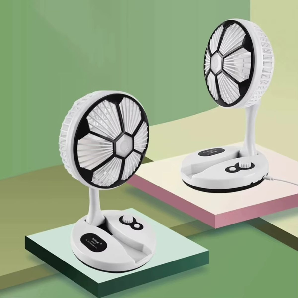 VENTILADOR PLEGABLE PORTÁTIL RECARGABLE USB VIAJE HOGAR LAU - 5